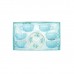 JG DE TAZAS PARA CAFÉ 12 PZS FLORAL BLUE 0136