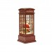 LINTERNA NAVIDAD CABINA DE TELEFONO VIENTO USB 11X25CM 002-A